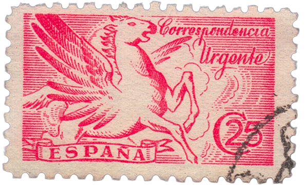 Timbre de la collection Alicante et le désert